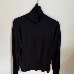 J.CREW Factory Elegant Black Turtleneck Sweater